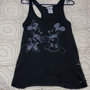 2010s Disney Tank Top – Minnie & Mickey Sequined Back